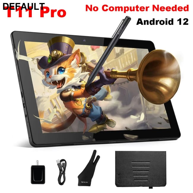 Frunsi Standalone Drawing Tablet Pad with Screen No Computer PC Needed Android 13 10 Inch IPS HD Monitor Display WIFI