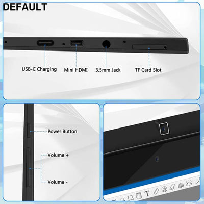 Frunsi Standalone Drawing Tablet Pad with Screen No Computer PC Needed Android 13 10 Inch IPS HD Monitor Display WIFI