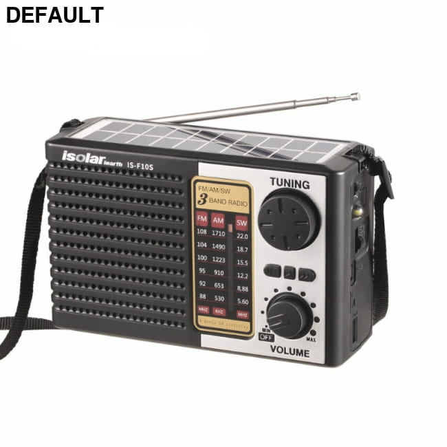 Full Band Bluetooth Card MP3 Player Solar Emergency Charging Black / Standard configuration Portable Radios