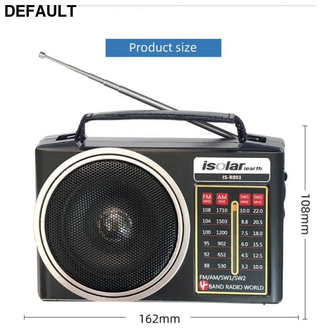 Full Band Radio FM AM Medium Wave Broadcast LED Lighting Portable Radios