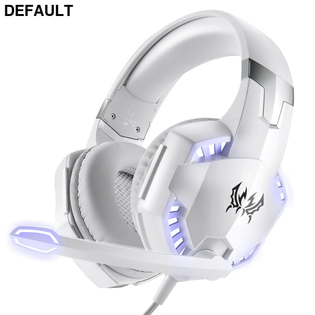 G2000 Head Mounted Wired Gaming Earphones Computer Esports White (dual plug version) Headphones Headsets