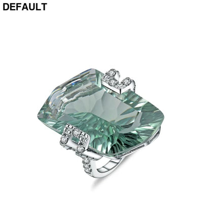 GEM’S BEAUTY jewelry set for women 925 sterling silver Fine woman Elegant original ring / 10 Sterling Silver Necklace