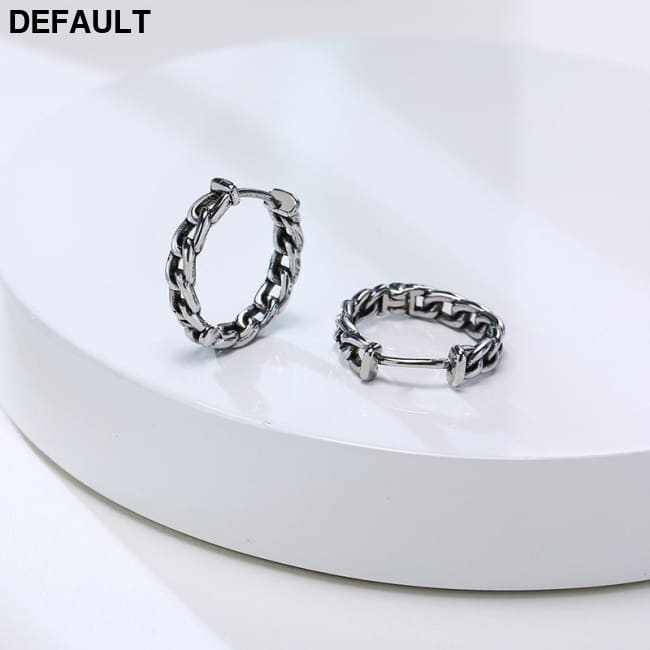 Geometric Triangle Earrings Men Retro Fashion