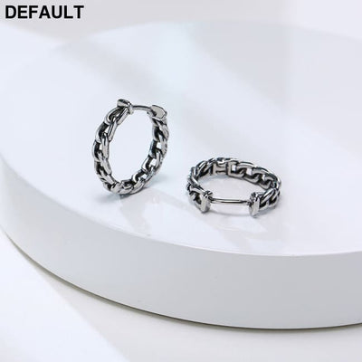 Geometric Triangle Earrings Men Retro Fashion