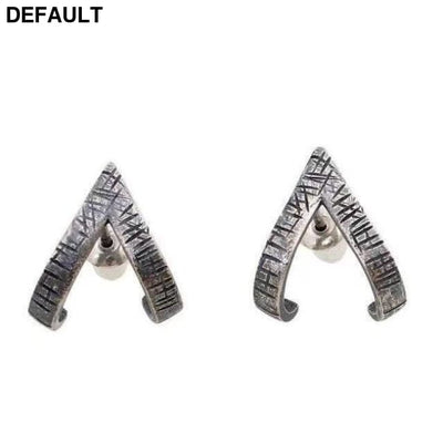 Geometric Triangle Earrings Men Retro Fashion ES206