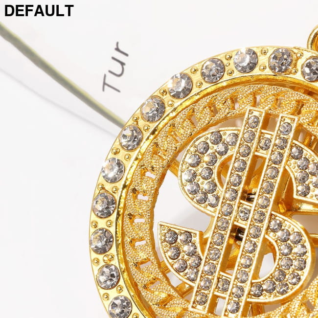 Gold Chain Dollar Pendant Necklace for Men Women Necklaces Sterling Silver