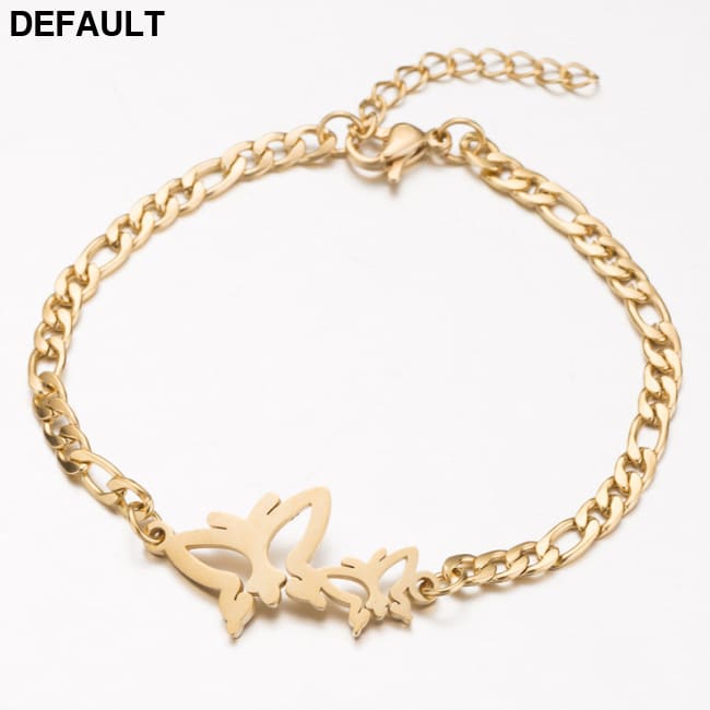 Gold Color Charms Bracelet Femme Stainless Steel Women Jewelry Lucky Origami Elephant Bracelets Friendship Gifts Big