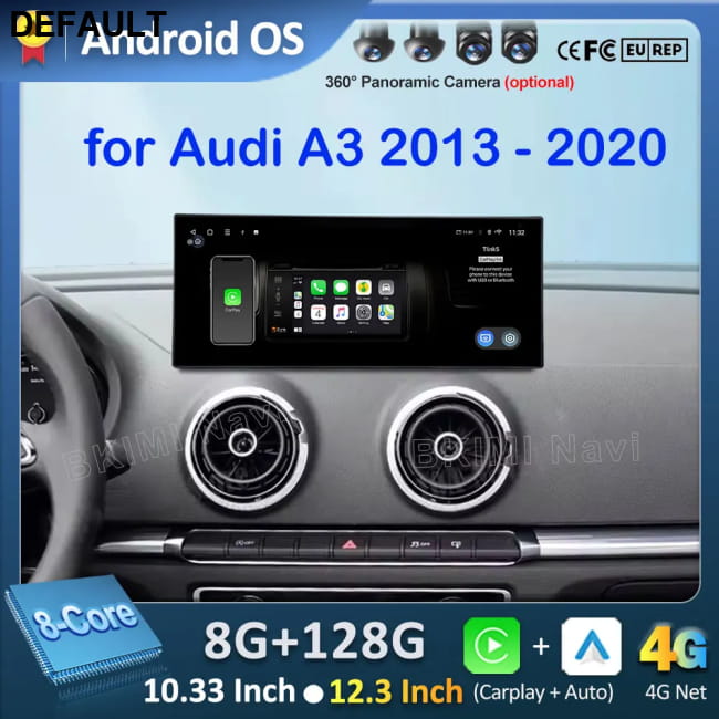 GPS Car Radio for Audi A3 2013 - 2020 Audio Multimedia DVD Players - Motor Vehicle A/V & In-Dash Systems