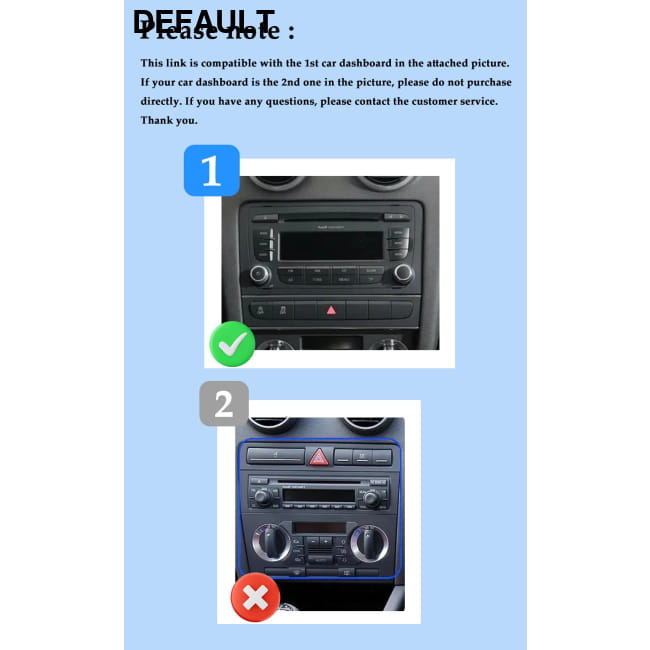 GPS Navigation 7 inch 4G Wifi Car Radio Android 16 for Audi DVD Players Motor Vehicle A/V & In-Dash Systems