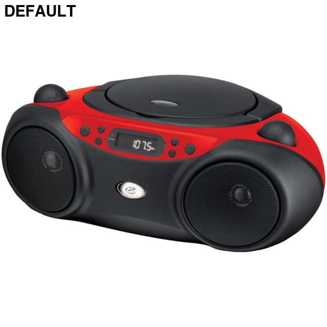 GPX(R) BC232R Sporty CD & Radio Boom Box (Red) Portable Players Electronics Accessories
