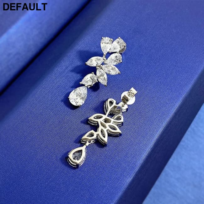 Halaile S925 Sterling Silver Zircon Jewelry High Carbon Diamond Drop Earrings Luxury Fine Trendy Elegant Gift for Women