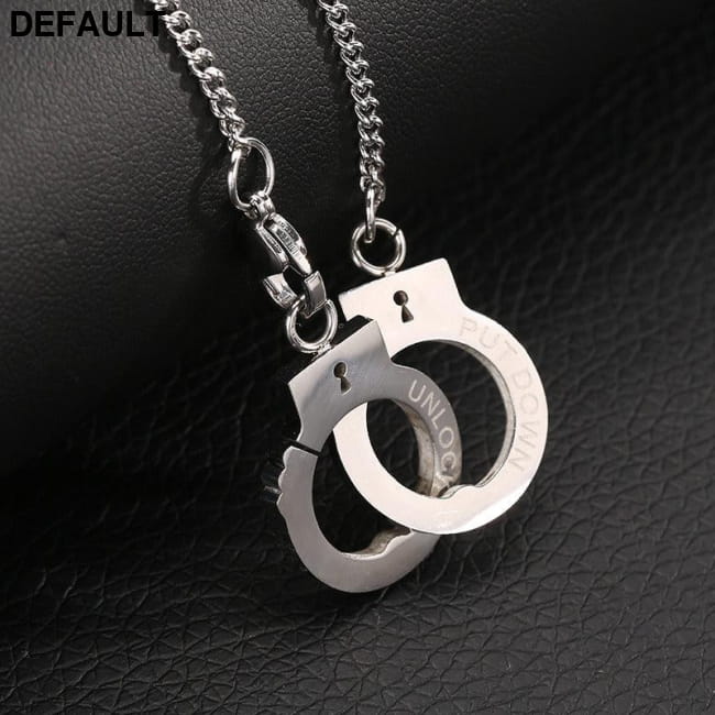 Handcuff Pendant Necklace Fashion Friendship Necklaces Sterling Silver