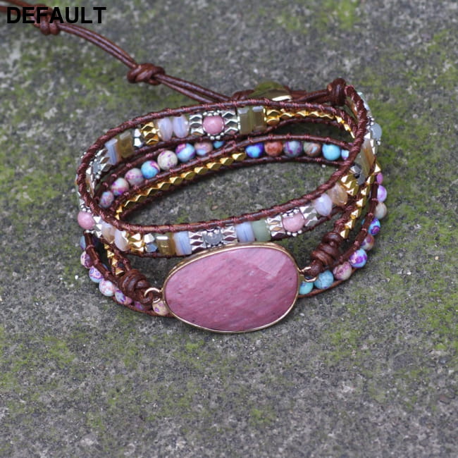 Handmade Beaded Bracelets for Women Natural Ross Quartz Rose Best Selling Products