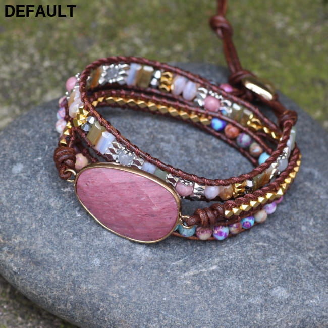Handmade Beaded Bracelets for Women Natural Ross Quartz Rose Best Selling Products