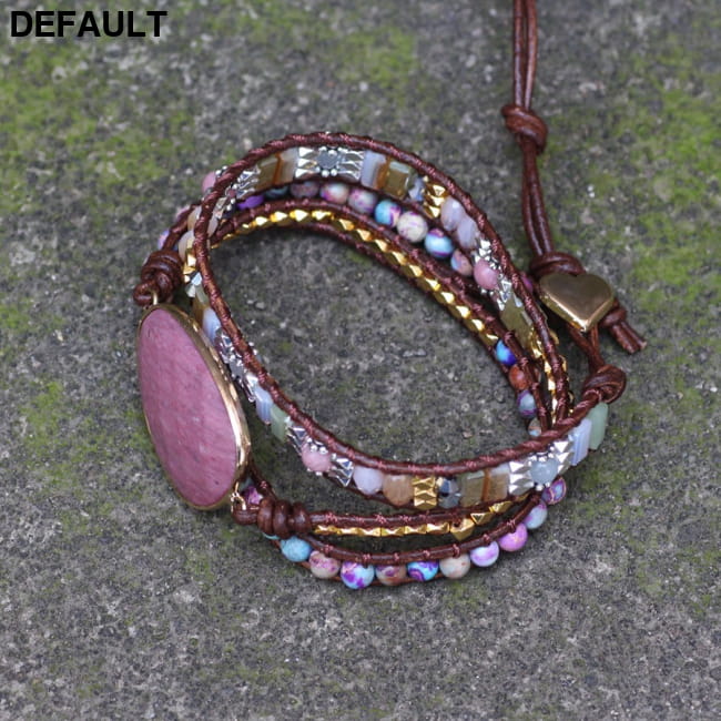 Handmade Beaded Bracelets for Women Natural Ross Quartz Rose Best Selling Products