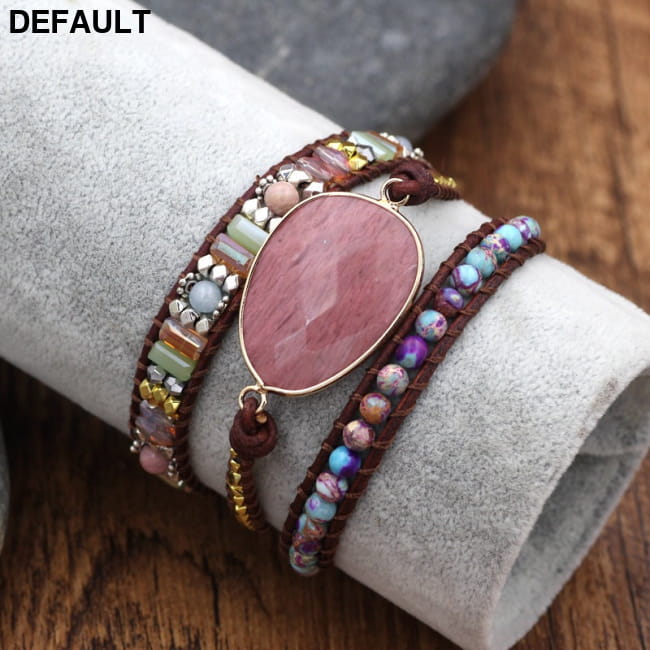 Handmade Beaded Bracelets for Women Natural Ross Quartz Rose Best Selling Products
