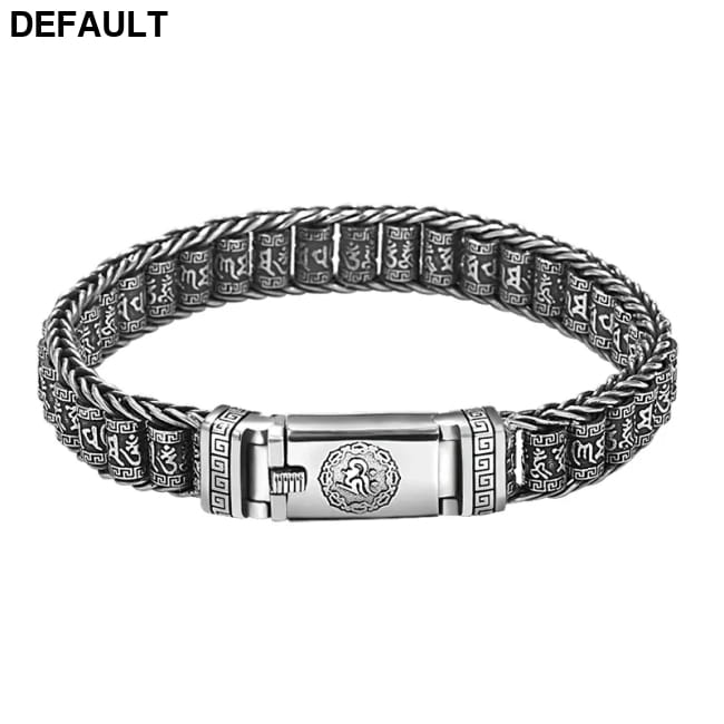 Handmade Creative Bracelets Men Lucky Buddhist Scripture