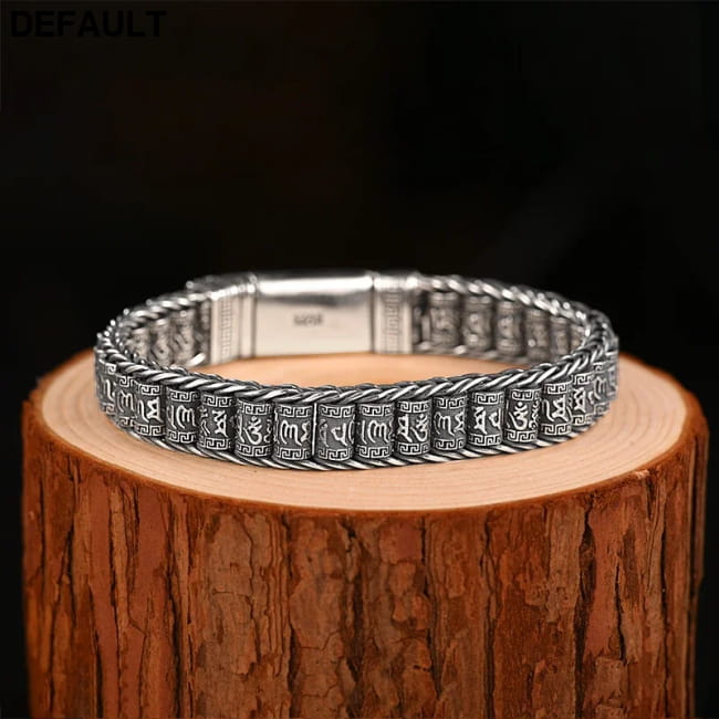 Handmade Creative Bracelets Men Lucky Buddhist Scripture