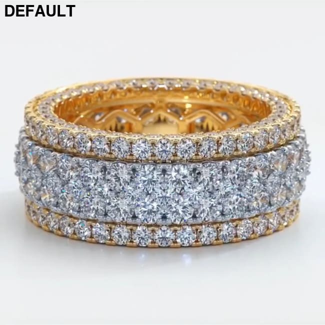 Handmade Luxury ring silver Color 150pcs Round shape AAAA Zircon Party wedding band rings For women men finger Jewelry