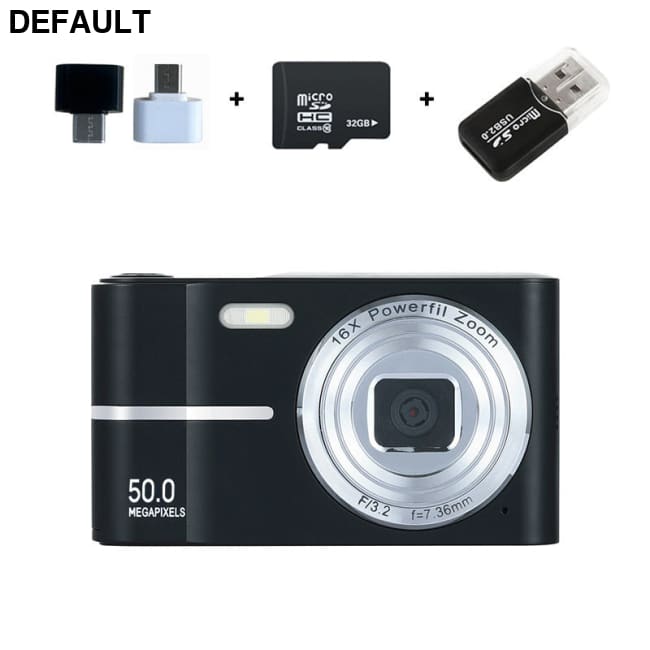HD 4K Pixel Digital Camera Student Mini Shooting Black / With 32GB Cameras Best Selling Products
