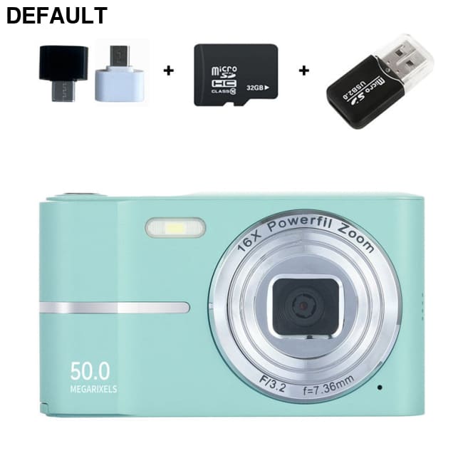 HD 4K Pixel Digital Camera Student Mini Shooting Green / With 32GB Cameras Best Selling Products