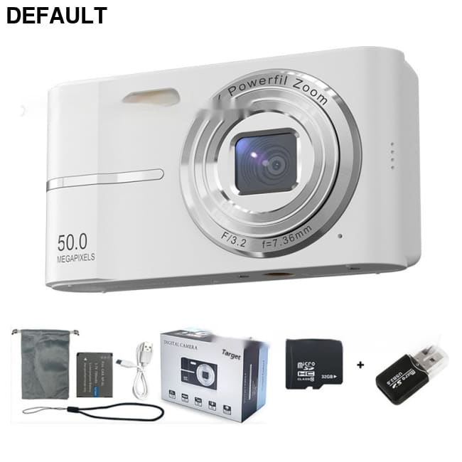 HD 4K Pixel Digital Camera Student Mini Shooting White / With 32GB Cameras Best Selling Products