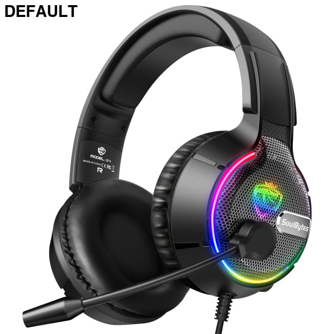 Head mounted gaming headset Soulbytes S19 wired RGB black Headphones Headsets