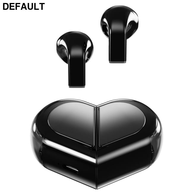 heart shape wireless earbuds black / CN Mini Bluetooth Earphones Telephone Accessories