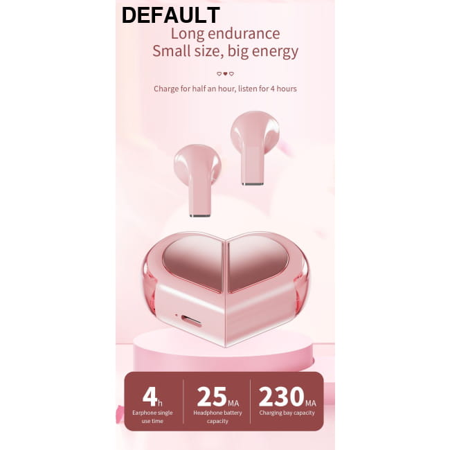 heart shape wireless earbuds Mini Bluetooth Earphones Telephone Accessories