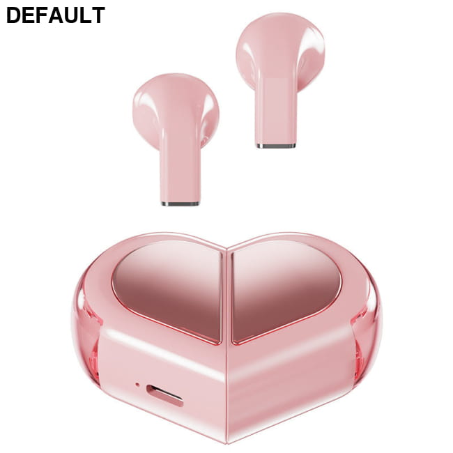 heart shape wireless earbuds pink / CN Mini Bluetooth Earphones Telephone Accessories