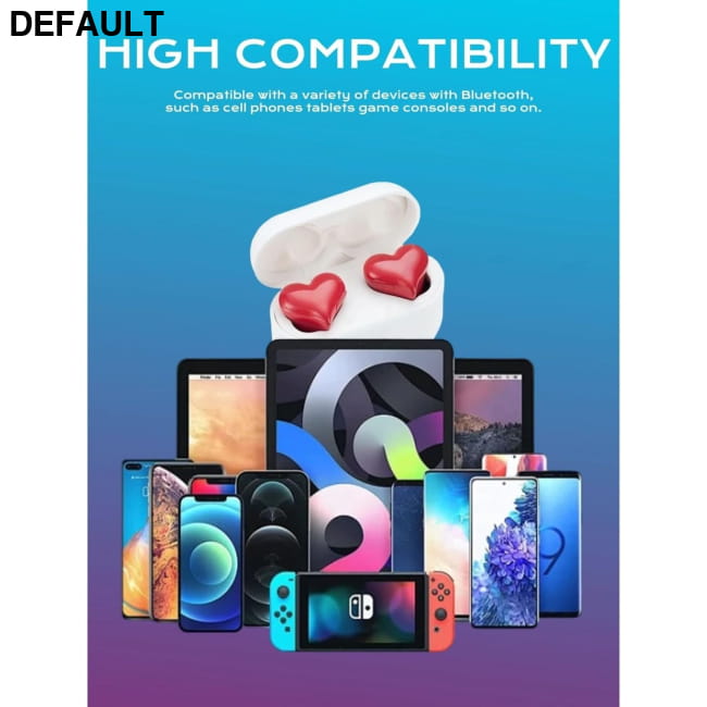 heart shaped wireless Bluetooth earphones Mini Headphones & Headsets