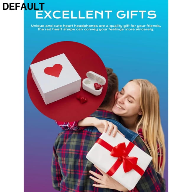 heart shaped wireless Bluetooth earphones Mini Headphones & Headsets