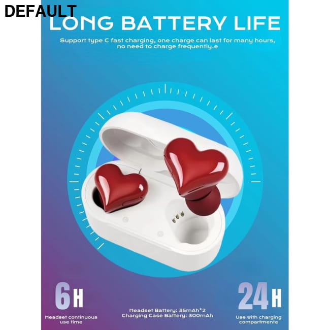 heart shaped wireless Bluetooth earphones Mini Headphones & Headsets