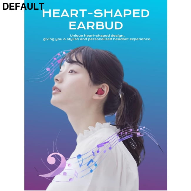 heart shaped wireless Bluetooth earphones Mini Headphones & Headsets