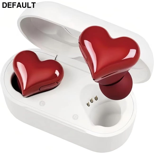 heart shaped wireless Bluetooth earphones Red / US Mini Headphones & Headsets