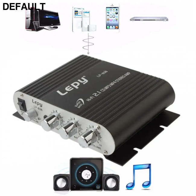 Hi-Fi 2.1 LP-838 Power Car Amplifier for Motorbike Home MP3 Amplifiers Motor Vehicle