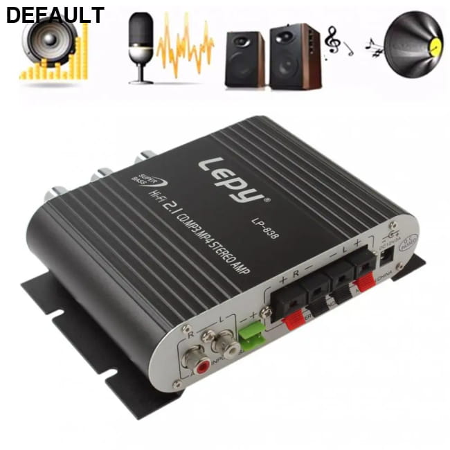 Hi-Fi 2.1 LP-838 Power Car Amplifier for Motorbike Home MP3 Amplifiers Motor Vehicle