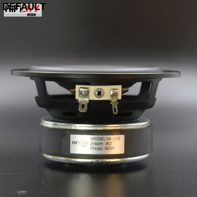 HI-FI DIY AUDIO 4.5 inch 60W Round Woofer Speaker High power BASS Home Theater 2.1 Subwoofer Unit 2 Crossover