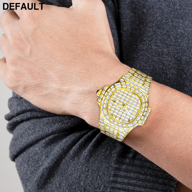 High-grade Full Drill Square Waterproof Calendar Men Quartz Watches Best Selling Products