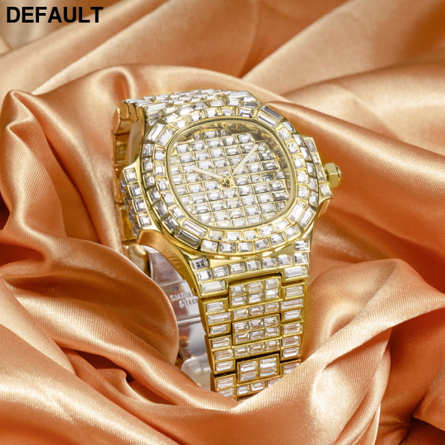 High-grade Full Drill Square Waterproof Calendar Men Quartz Watches Best Selling Products