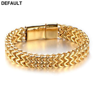 High Quality Stainless Steel Braided Bracelet Bangle Men Hip Hop Party Rock Jewelry Bracelets