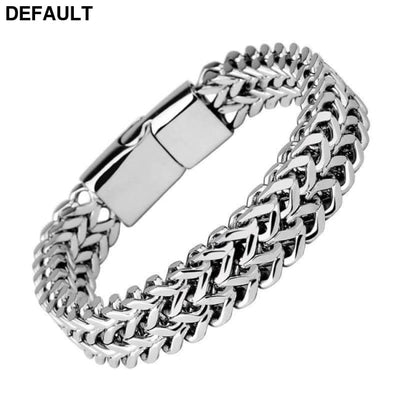 High Quality Stainless Steel Braided Bracelet Bangle Men Hip Hop Party Rock Jewelry Bracelets