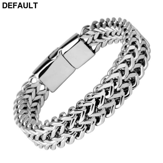 High Quality Stainless Steel Braided Bracelet Bangle Men Hip Hop Party Rock Jewelry Bracelets