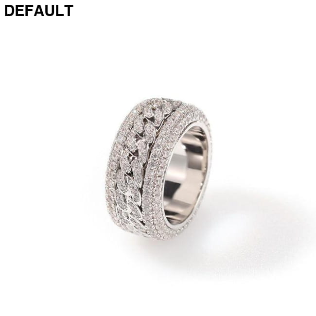 Hip Hop Bling Iced Out AAA Cubic Zirconia CZ Ring for Men Rings