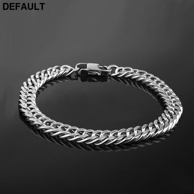 HNSP Punk 10MM Cuba Chain Bracelet For Men Male Stainless Bracelets