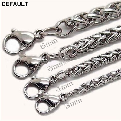 HNSP STAINLESS STEEL TWIST CHAIN NECKLACE FOR MEN Men Necklaces Sterling Silver Jewelry