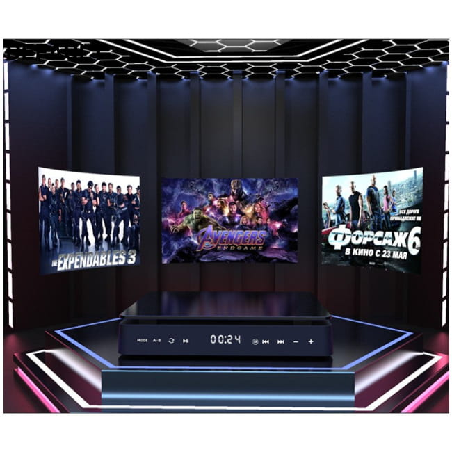 Home DVD HD Player Mini CD Black / KC708 Edition Players Electronics