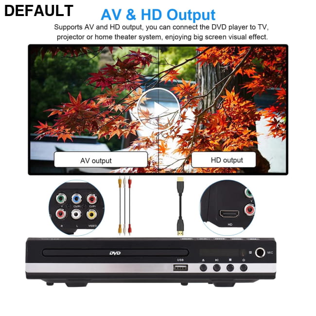 Home DVD Player CD Disc Digital Multimedia US Players & Blu-ray