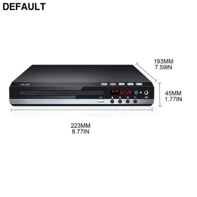 Home DVD Player Full High-defination 1080P Digital EVD-Disc Support SVCD CD-RW VCD U.S. regulations Players & Blu-ray
