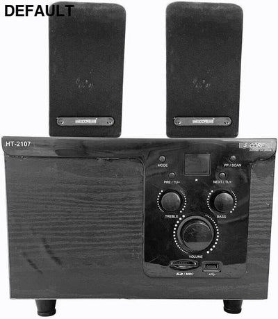 Home Theater 2.1 Set Black Speakers Electronics